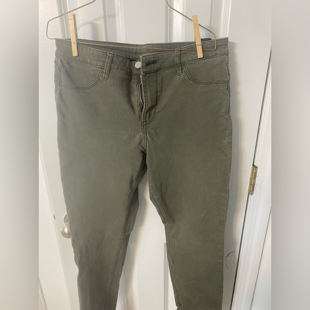 Olive green jeans